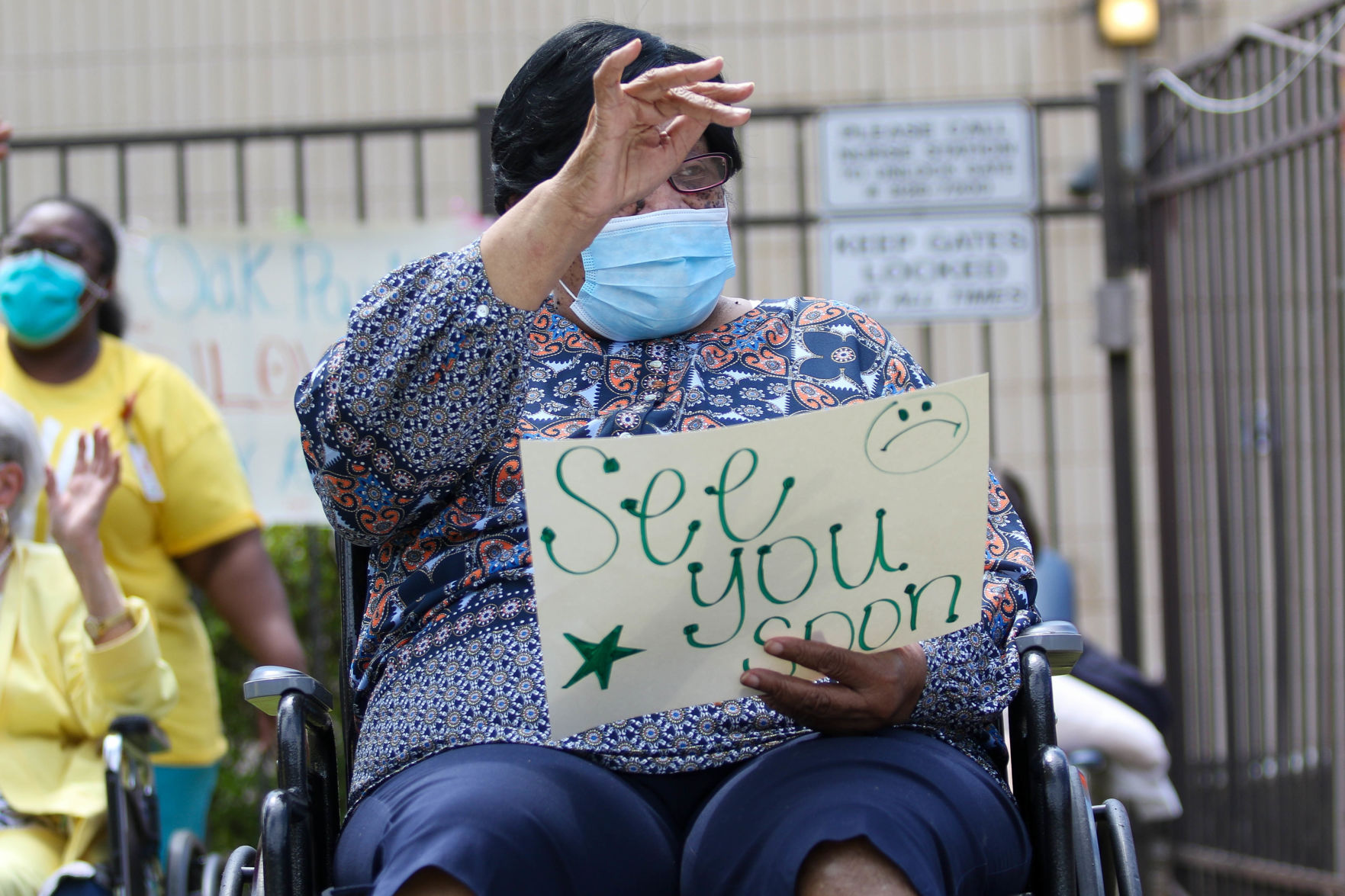 Car parade for Oak Park Nursing Home and Independent Living Community residents